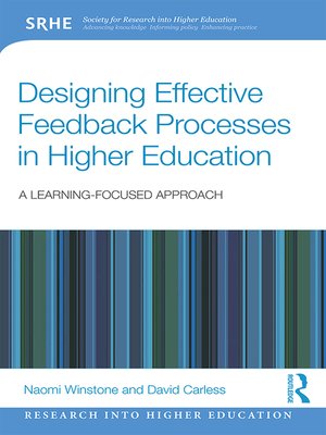 cover image of Designing Effective Feedback Processes in Higher Education